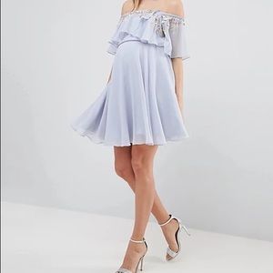 🦋HPx2🦋ASOS Floral Embellished Flutter Sleeve Dress, size 8 (maternity)